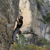 Celkom vytrvalostné 7b Noir désir v Gorges du Tarn (fotil Milan)