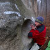 Chřiby bouldering Seník