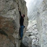 Pekný boulder, výška je výhodou